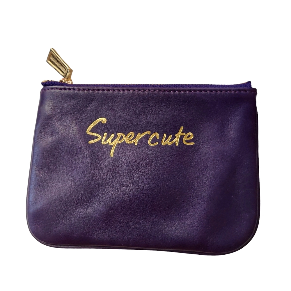 Rebecca Minkoff Purple Pouch with Gold Accents